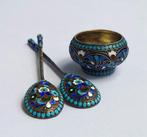 Nikolai Zverev - Zoutvat - .875 (84 Zolotniki) zilver - en, Antiek en Kunst