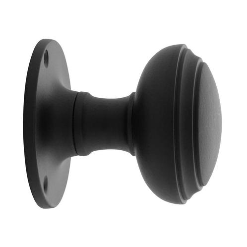 Deurknop 55mm - Rond vast zwart, Doe-het-zelf en Bouw, Hang- en Sluitwerk, Overige typen, Nieuw, Koper of Messing, Ophalen of Verzenden