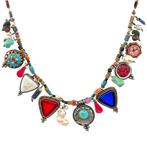 Zilver - Halsketting - Een schatketting met hangers uit, Antiek en Kunst