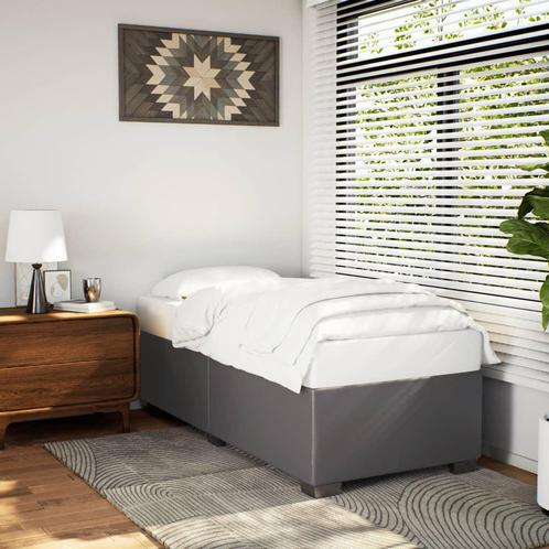 vidaXL Bedframe kunstleer grijs 80x200 cm, Huis en Inrichting, Slaapkamer | Bedden, Nieuw, Verzenden