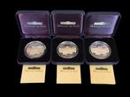 Frankrijk. 100 Francs 1993 Trésors du Louvre (lot de 3, Postzegels en Munten