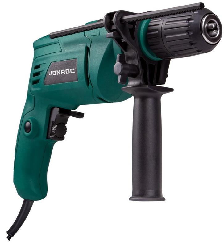 Klopboormachine 500W  | Incl. diepte aanslag, zijhandgreep, Doe-het-zelf en Bouw, Gereedschap | Boormachines, Nieuw, Verzenden