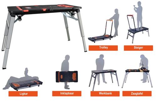 Kibani Werktafel 7 In 1 - Inklapbare Werkbank - Inklapbaar -, Jardin & Terrasse, Outils à main