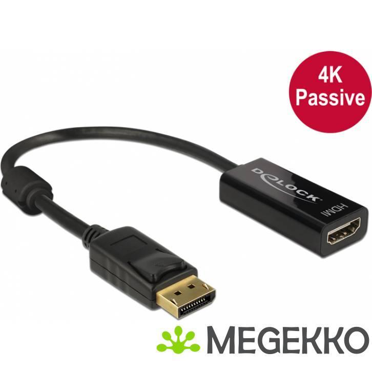 Delock 62609 Adapter DisplayPort 1.2 male > HDMI female 4K, Computers en Software, Overige Computers en Software, Nieuw, Verzenden