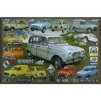 Wandbord reclamebord schild Renault 4 Collage bord, Verzamelen, Verzenden, Huis en Inrichting