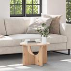 vidaXL Salontafel Naturel 50 x 50 x 35 cm Massief grenenhout, Verzenden, Nieuw