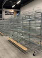 Verrijdbare stelling met draadmanden hxbxd 2350x3800x1600mm, Zakelijke goederen, Kantoor en Winkelinrichting | Magazijn, Stelling en Opslag