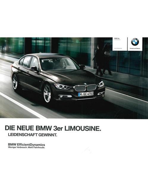 2011 BMW 3 SERIE SEDAN BROCHURE DUITS, Livres, Autos | Brochures & Magazines, Enlèvement ou Envoi