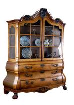 Vitrinekast - Mahonie, Eik