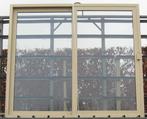 aluminium schuifraam , schuifdeur, pui 244 x 214 licht ivoor, Ophalen of Verzenden, Schuifpui