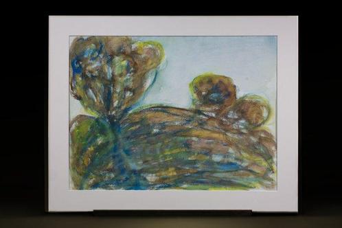 Jeanne Modigliani (1918-1984) - Abstract - Landscape with, Antiquités & Art, Art | Peinture | Moderne