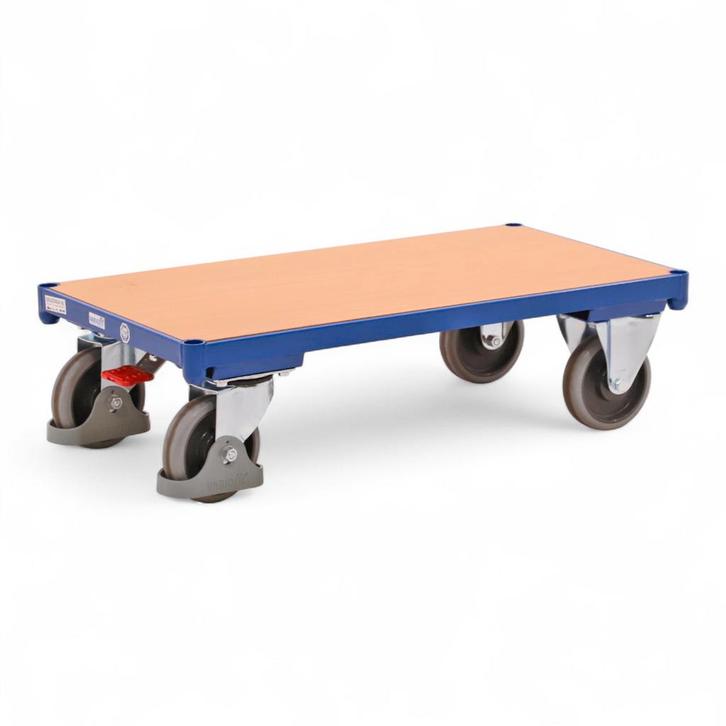 Gebruikte Platformwagens 2 zwenk- en 2 bokwielen, Doe-het-zelf en Bouw, Transportwagens, Gebruikt, Ophalen of Verzenden