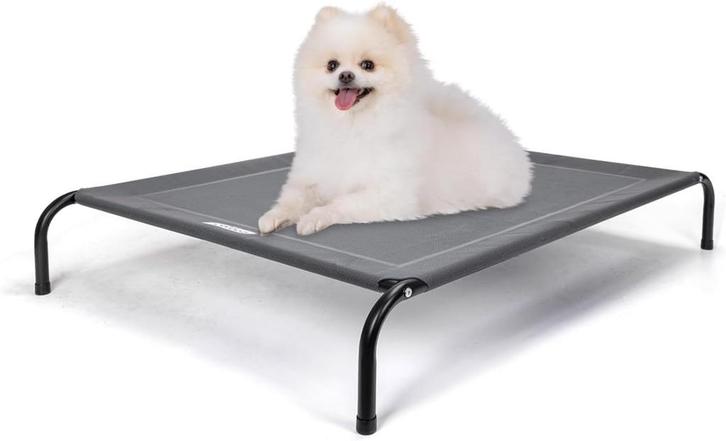 Hondenbed op pootjes – Grijs - 87x65 cm - Nobleza •, Dieren en Toebehoren, Hondenmanden, Nieuw, Verzenden