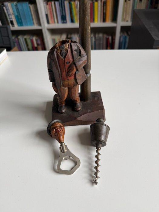 Kurkentrekker (7) - Hout - ANRI houtsnijwerk, Antiquités & Art, Antiquités | Ustensiles de cuisine