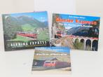 Set van 3 spoorwegenboeken Glacier Express: Von St. Morit..., Hobby en Vrije tijd, Ophalen of Verzenden, Gebruikt