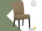 Leren eetkamerstoel Just - Hermes Mocca (taupe/bruin) -, Huis en Inrichting, Stoelen, Bruin, Bohemian, Eigentijds, Klassiek, Retro, Romantisch, Scandinavisch