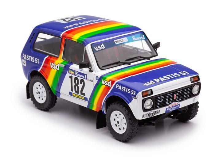Solido 1:18 - Modelauto - Lada Niva #182 Paris-Dakar 1984 -, Hobby en Vrije tijd, Modelauto's | 1:5 tot 1:12