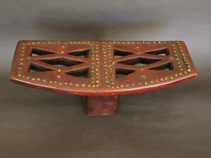 Hoofdsteun - Hout, Messing - Kuba RD Congo, Antiek en Kunst, Kunst | Niet-Westerse kunst