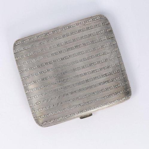 Lutz & Weiß - Sigarettenetui - Sigarettenhouder - .800, Antiek en Kunst, Antiek | Zilver en Goud