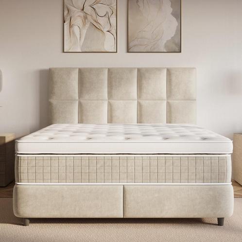 Opbergboxspring Neroli Beige, Huis en Inrichting, Slaapkamer | Beddengoed