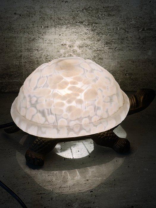 Tafellamp - Brons, Glas - schildpad, Antiek en Kunst, Curiosa en Brocante