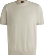 BOSS Knitted T-shirt Kanache Ecru maat Maat 48/50 (M) Heren, Kleding | Heren, T-shirts, Verzenden, Nieuw, Maat 48/50 (M), BOSS