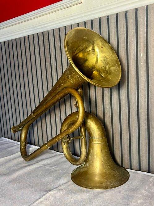 Clairon de cavalerie à double pavillon - -, Muziek en Instrumenten, Blaasinstrumenten | Blokfluiten
