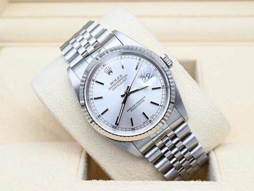 Rolex Datejust Ref. 16234 Year 1994 (Box & Papers), Handtassen en Accessoires, Horloges | Heren, Staal, Zo goed als nieuw, Goud