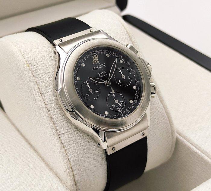 Hublot - Elegant MDM Chronograph Diamond Dial - 1640.1 -, Handtassen en Accessoires, Horloges | Heren