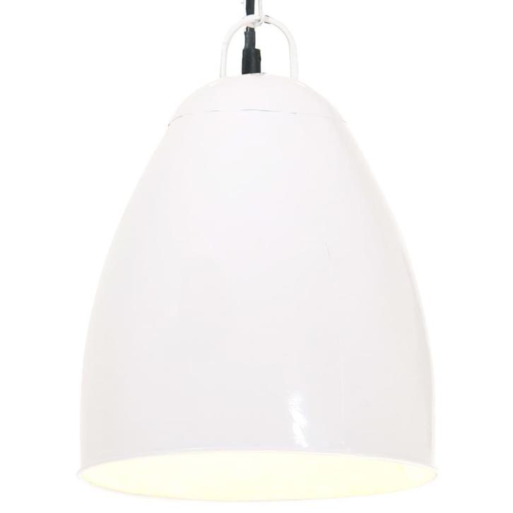 vidaXL Hanglamp industrieel rond 25 W E27 32 cm wit, Huis en Inrichting, Lampen | Overige, Nieuw, Verzenden
