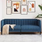 vidaXL 2-zitsbank stof blauw, Huis en Inrichting, Zetels | Zetels, Verzenden, Nieuw