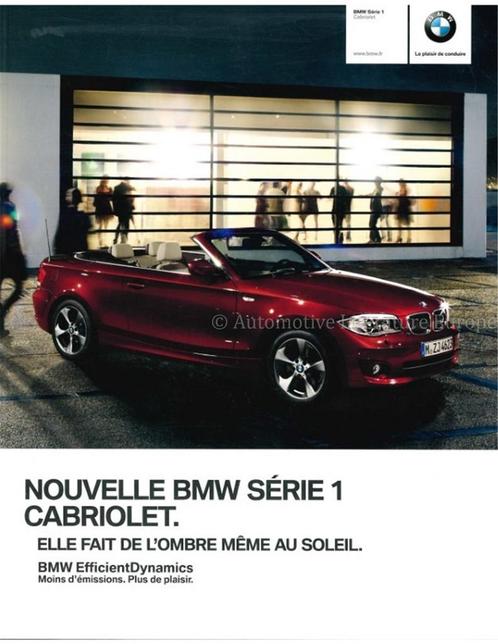2011 BMW 1 SERIE CABRIOLET BROCHURE FRANS, Livres, Autos | Brochures & Magazines