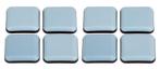 Set van 8 antikras meubelbeschermers (vierkant, 25 mm, PTFE, Verzenden, Nieuw