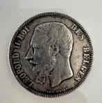 België. Leopold II (1865-1909). 5 Francs 1876  (Zonder