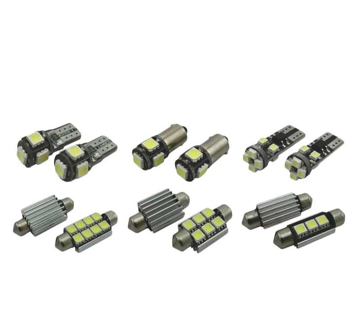 Kit 18 Ampoules Led Intérieur Pour Renault Grand Scenic II 2, Auto-onderdelen, Verlichting, Verzenden