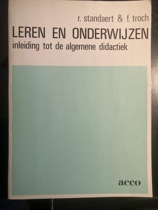 Leren en onderwijzen 9789033416378 Standaert, Boeken, Studieboeken en Cursussen, Gelezen, Verzenden
