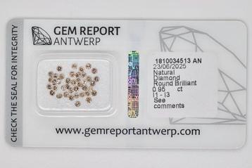 Zonder Minimumprijs - 40 pcs Diamant (Natuurlijk) - 0.95 ct beschikbaar voor biedingen