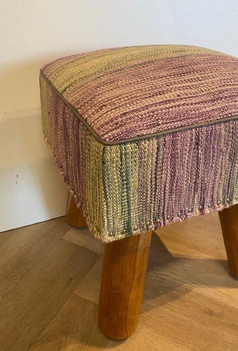 Poef - Wol, Hout, Antiek en Kunst, Curiosa en Brocante