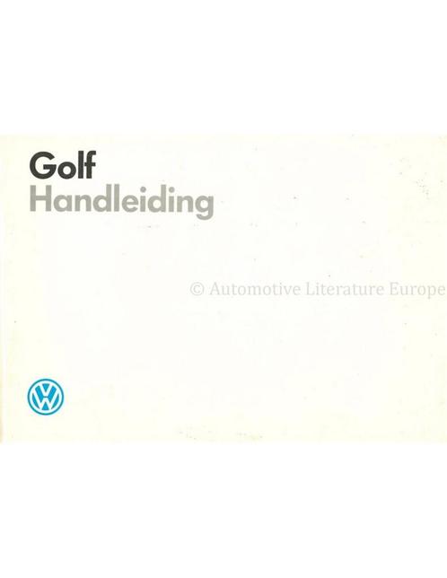 1989 VOLKSWAGEN GOLF INSTRUCTIEBOEKJE NEDERLANDS, Autos : Divers, Modes d'emploi & Notices d'utilisation, Enlèvement ou Envoi