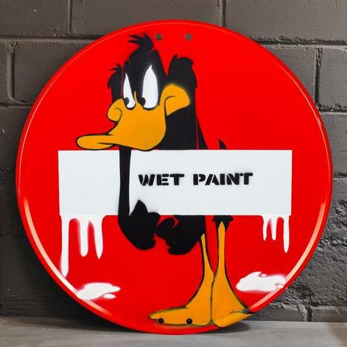 josh mahaby - Daffy Duck Wet Paint!, Antiek en Kunst, Kunst | Schilderijen | Modern