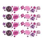 Tafelconfetti 18 Jaar Happy Birthday Roze 34gr, Hobby en Vrije tijd, Feestartikelen, Verzenden, Nieuw
