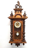 Regulateur, Paardjesklok - Gustav Becker -   Glas, Hout,, Antiquités & Art, Antiquités | Horloges