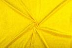Velvet stof geel stof - 10m rol - Polyester stof, Hobby en Vrije tijd, Stoffen en Lappen, 200 cm of meer, Nieuw, Polyester, Ophalen of Verzenden