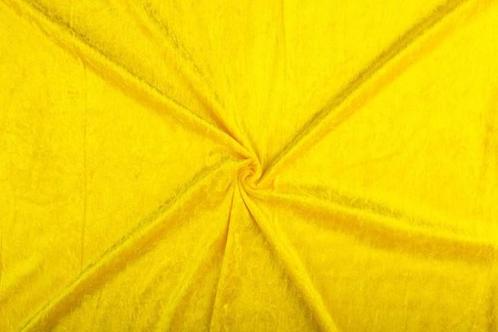 Velvet stof geel stof - 10m rol - Polyester stof, Hobby en Vrije tijd, Stoffen en Lappen, 120 cm of meer, 200 cm of meer, Geel