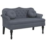 Bankje Donkergrijs Fluweel 120cm - Retour Deal - Eleganti..., Huis en Inrichting, Stoelen, Verzenden, Nieuw, Grijs, Twee