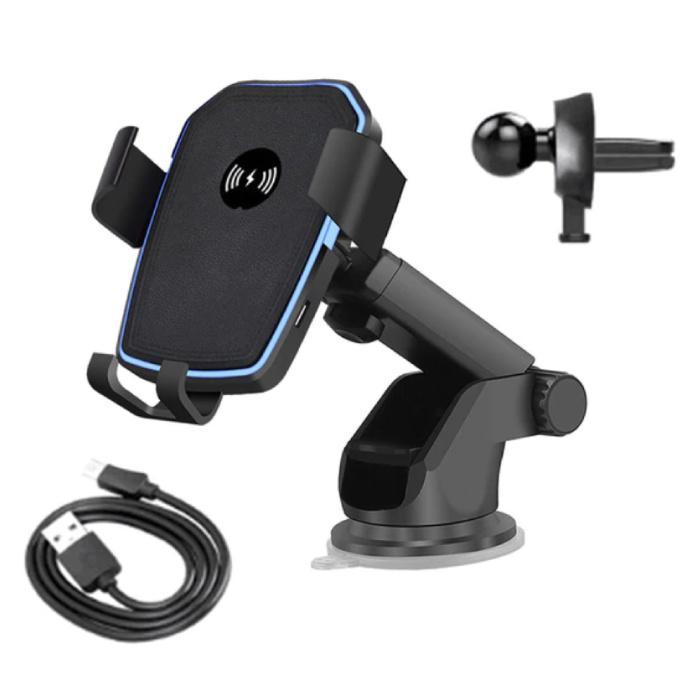 10W Qi Draadloze Autolader Met Arm Houder Oplader Universeel, Telecommunicatie, Mobiele telefoons | Batterijen en Accu's, Nieuw