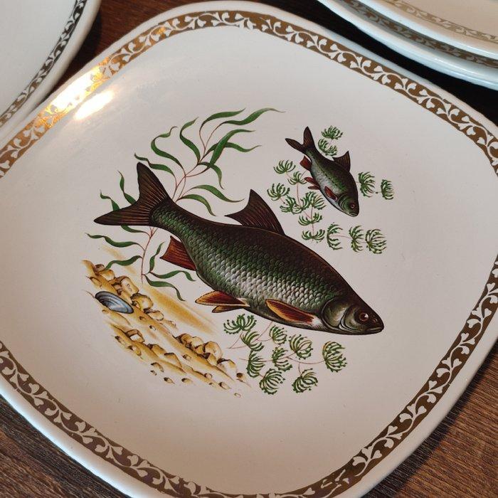 Longchamp - France - Tafelservies (13) - Zoetwatervissen, Antiquités & Art, Antiquités | Meubles | Tables