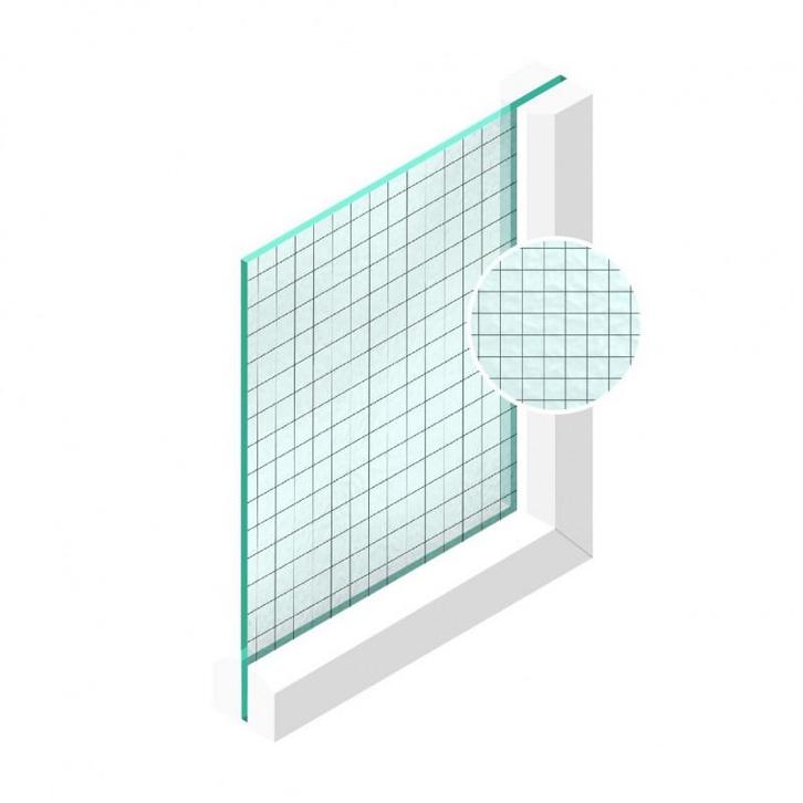 Spoedglas Draadglas spiegeldraadglas 6 mm, Doe-het-zelf en Bouw, Glas en Ramen, Nieuw, Verzenden