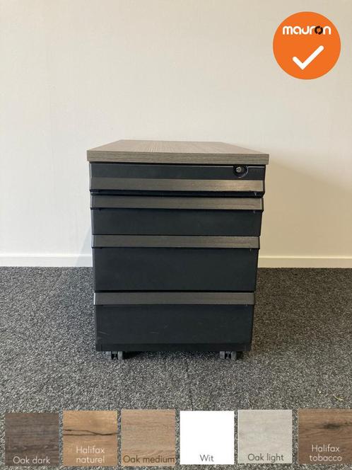 Ladeblok - 57x42x76cm - Zwart - 4 lades - kunststof front -, Zakelijke goederen, Kantoor en Winkelinrichting | Kantoormeubilair en Inrichting
