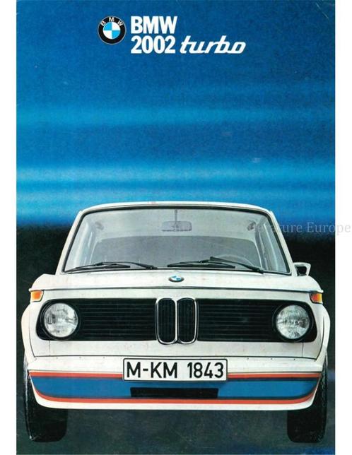 1974 BMW 2002 TURBO BROCHURE ENGELS, Livres, Autos | Brochures & Magazines